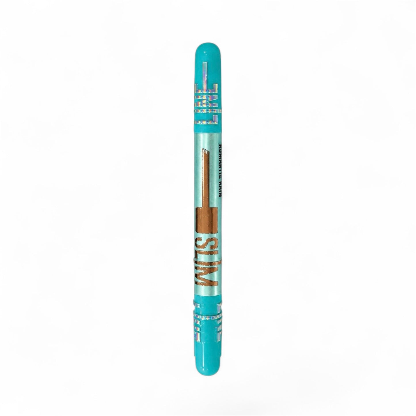 Romantic Rain four-claw eyeliner pen with turquoise exterior on a white background